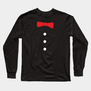bow tie and buttons on a shirt Long Sleeve T-Shirt